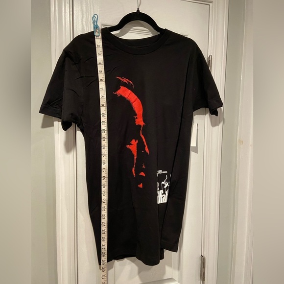 NWT The Godfather Size M Black Cotton Crew Neck Tee Shirt Red Graphic Print Film - Picture 4 of 7